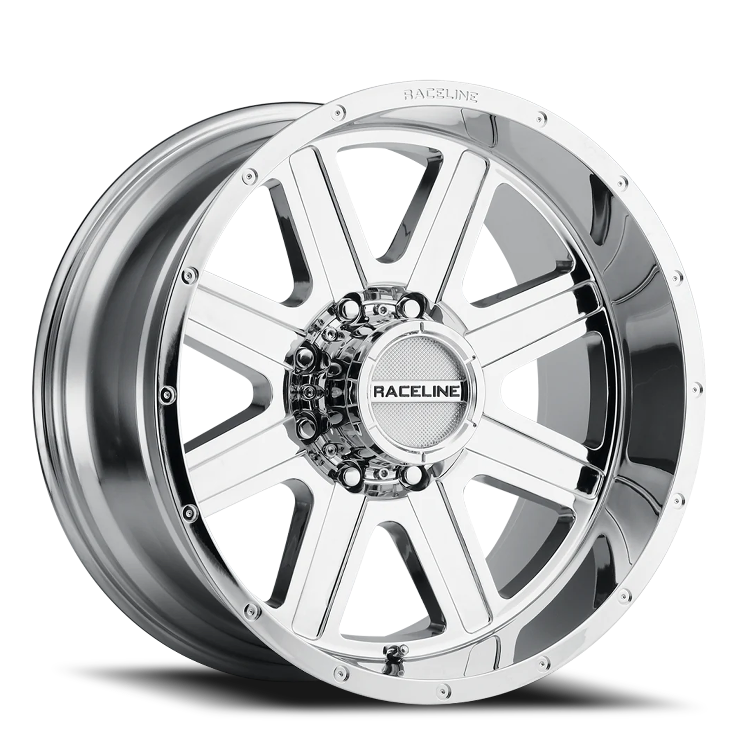 RACELINE | Aluminum Wheels | Aluminum Wheels 20x9 Hostage 940C Chrome 0 Offset 8 on 165.1 Bolt Pattern 125.2 Bore Raceline | 940C-29080-00
