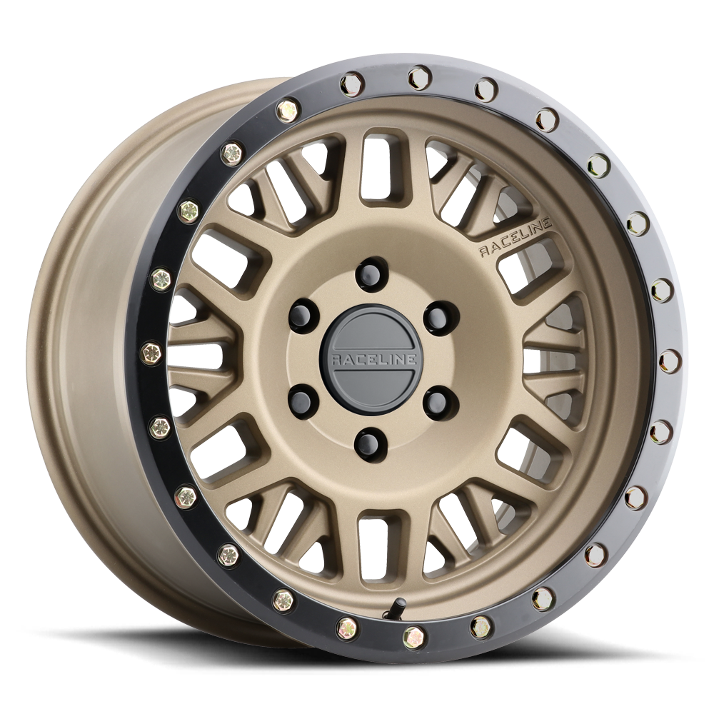 RACELINE | Aluminum Wheels | Aluminum Wheels 18x9 Ryno 951BZ Textured Bronze Gold 18 Offset 5 on 150 Bolt Pattern 110.3 Bore Raceline | 951BZ-89051+18
