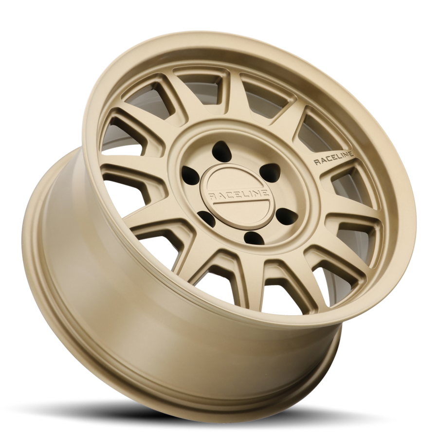 RACELINE | Aluminum Wheels | Aluminum Wheels 16x8 Aero HD 952BZ Satin Bronze Gold -6 Offset 6 on 139.7 Bolt Pattern 106.1 Bore Raceline | 952BZ-68060-06