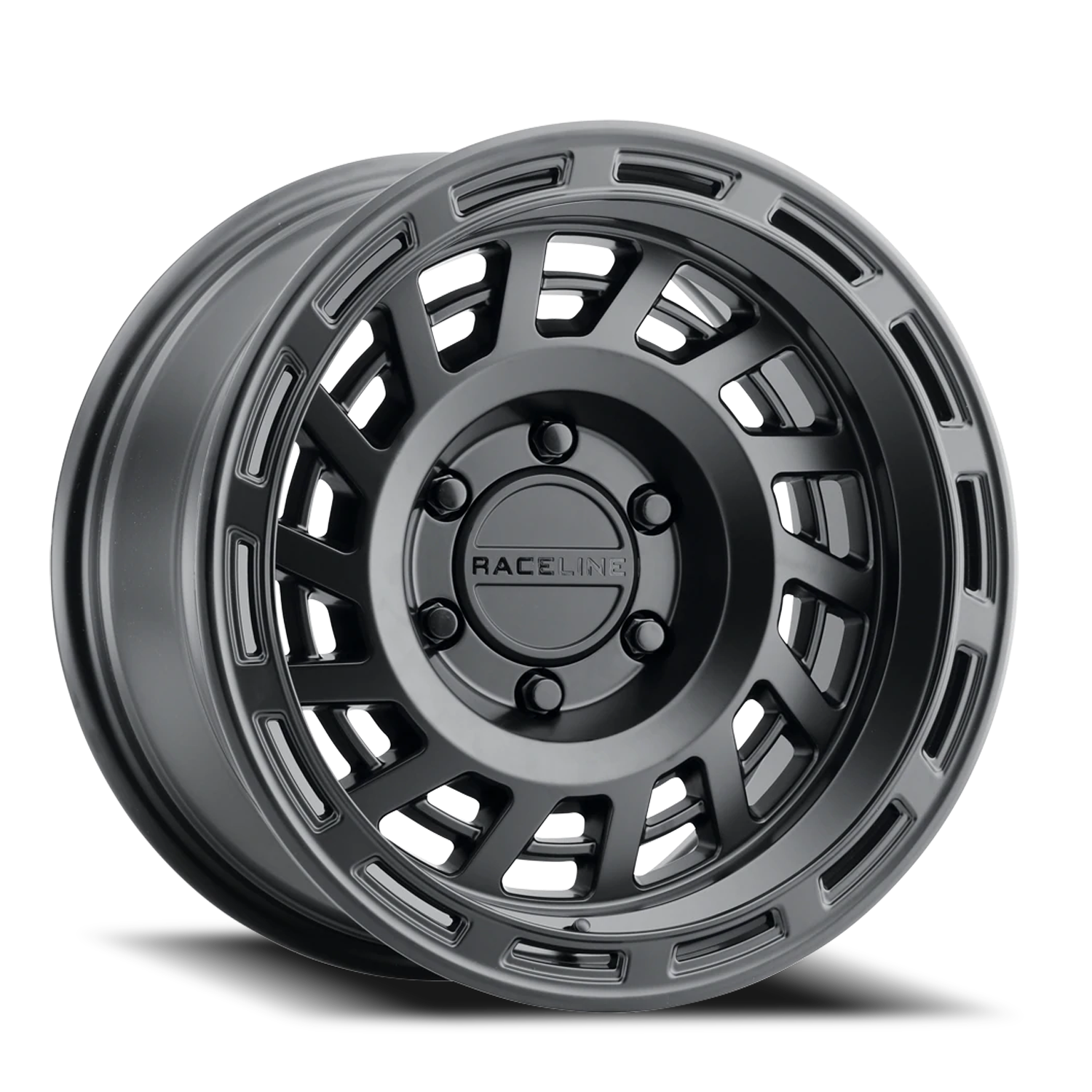 RACELINE | Aluminum Wheels | Aluminum Wheels 17x8.5 Halo 957B Satin Black 0 Offset 5 on 127 Bolt Pattern 78.1 Bore Raceline | 957B-78550-00