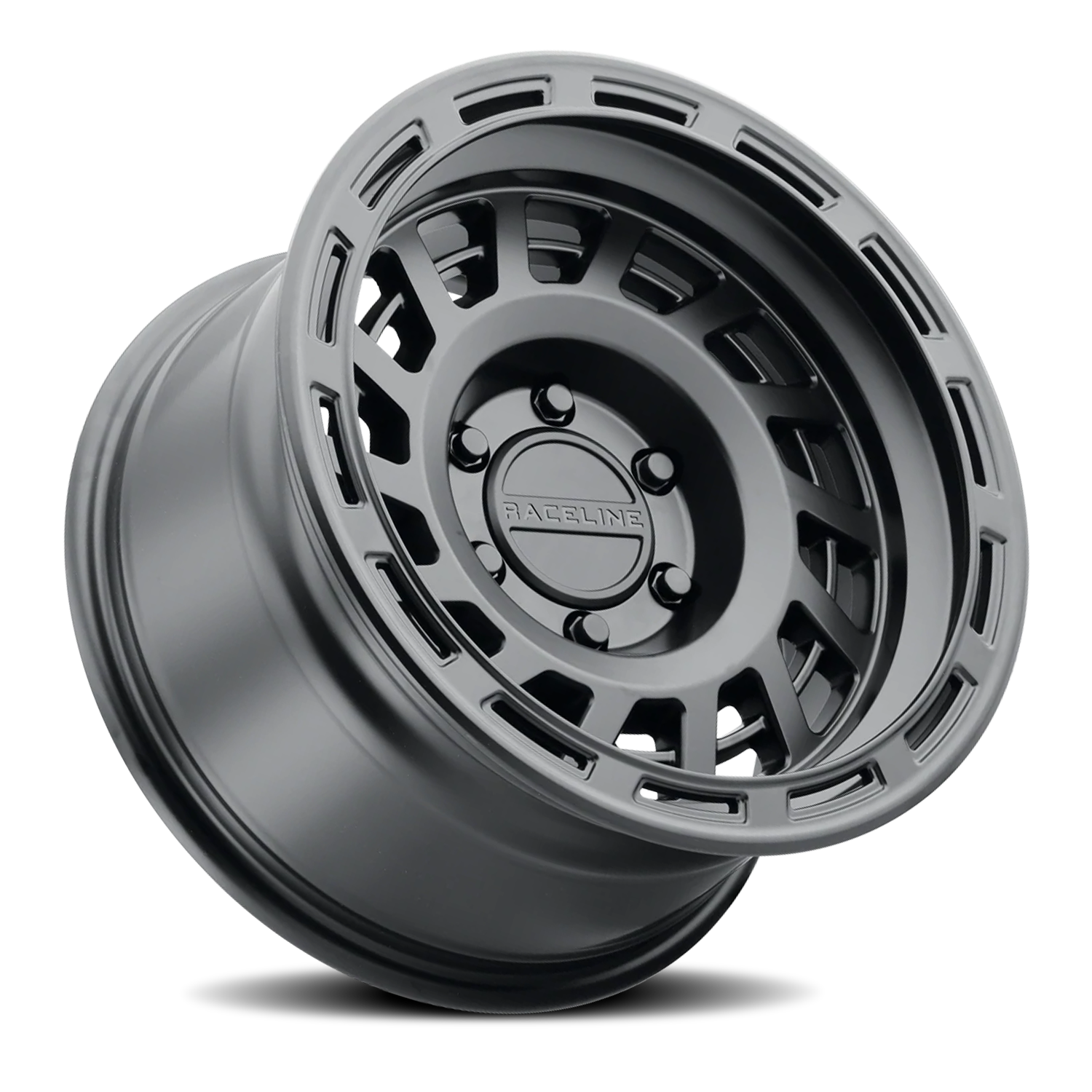 RACELINE | Aluminum Wheels | Aluminum Wheels 18x9 Halo 957B Satin Black 18 Offset 8 on 165.1 Bolt Pattern 130.81 Bore Raceline | 957B-89080+18