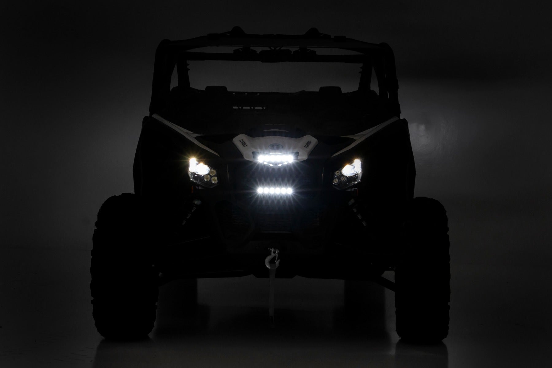 Rough Country | LED Light Pods | 17-21 Can-Am Maverick X3 6-inch Slimline LED Grille Kit Rough Country | 97022