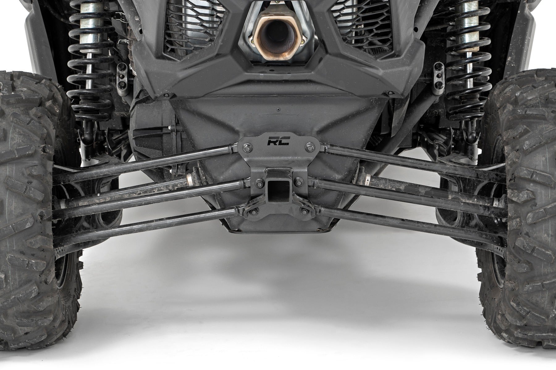 Rough Country | Receiver Hitch | Can-Am 2.0 Inch Receiver Hitch Plate For 17-20 Maverick X3 Rough Country | 97023