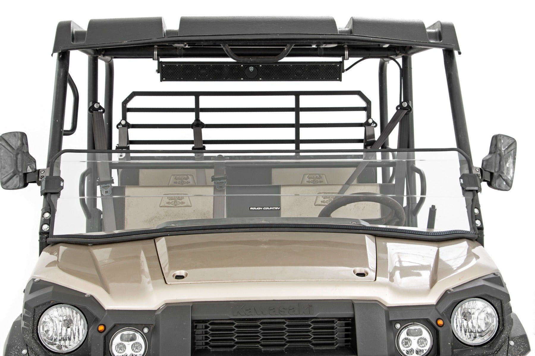 Rough Country | Windshield | Half Windshield Scratch Resistant 15-22 Kawasaki Mule Pro-FX Rough Country | 98115151A