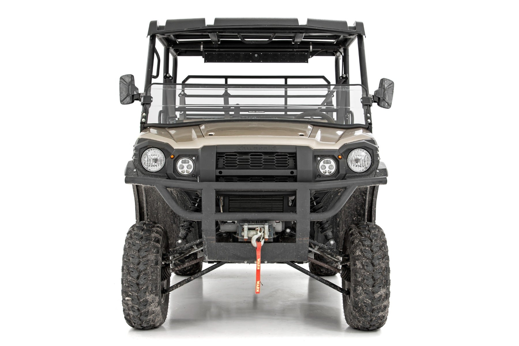Rough Country | Windshield | Half Windshield Scratch Resistant 15-22 Kawasaki Mule Pro-FX Rough Country | 98115151A