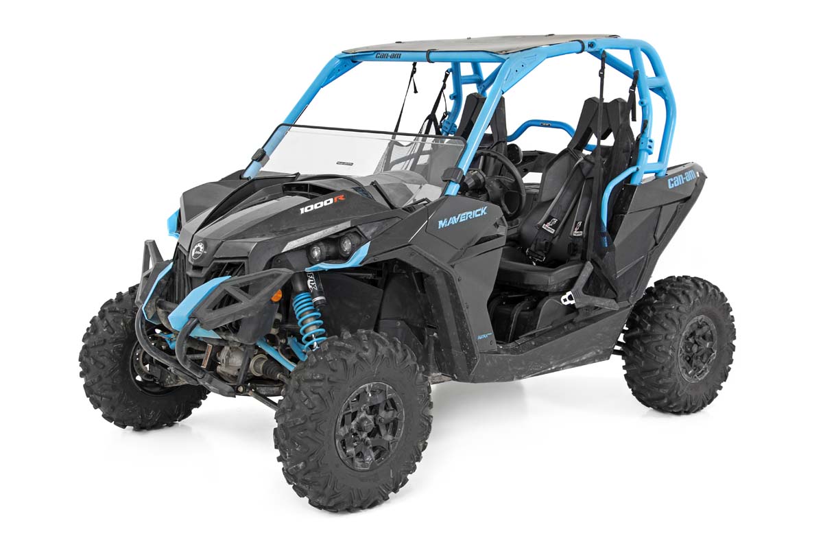 Rough Country | Windshield | Half Windshield Scratch Resistant 14-18 Can-Am Maverick Max/15-17 Maverick Turbo Rough Country | 98131831A