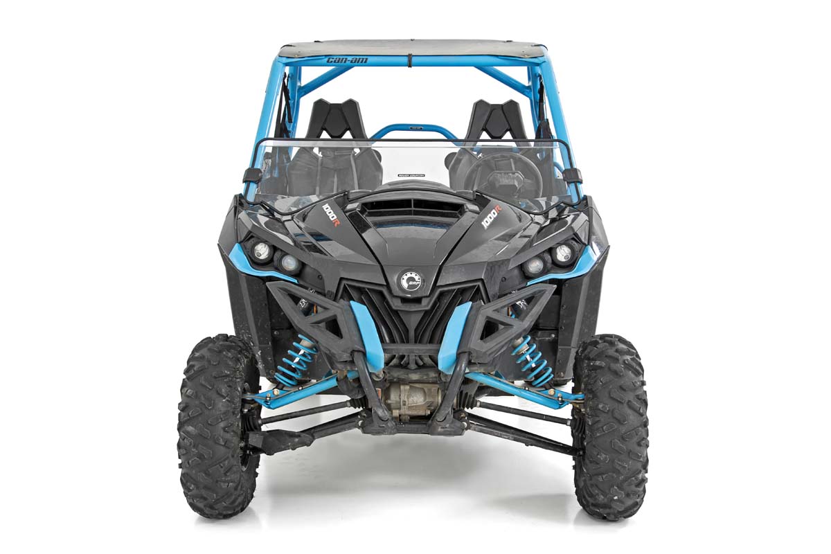 Rough Country | Windshield | Half Windshield Scratch Resistant 14-18 Can-Am Maverick Max/15-17 Maverick Turbo Rough Country | 98131831A