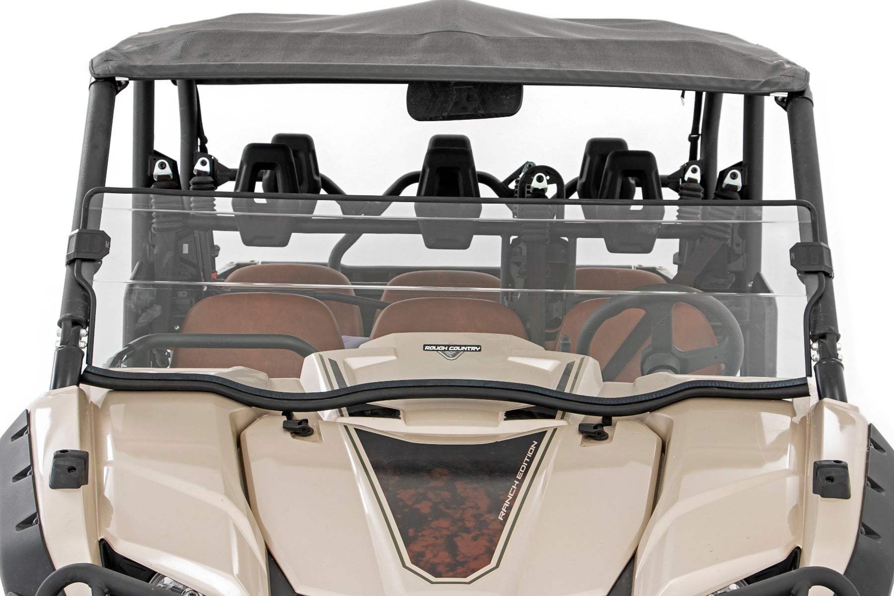 Rough Country | Windshield | Half Windshield Scratch Resistant 14-22 Yamaha Viking 4WD Rough Country | 98142041A