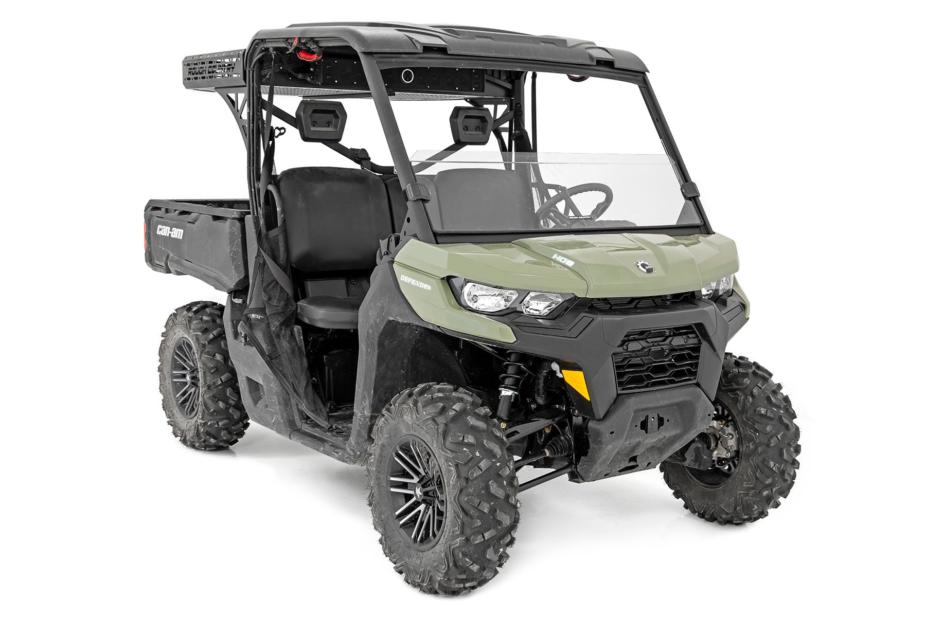 Rough Country | Windshield | Half Windshield Scratch Resistant 16-22 Can-Am Defender 4WD Rough Country | 98162031A