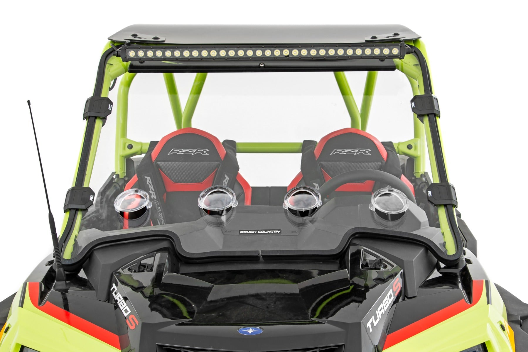 Rough Country | Windshield | Vented Full Windshield Scratch Resistant 19-21 Polaris RZR Turbo S Rough Country | 98212110
