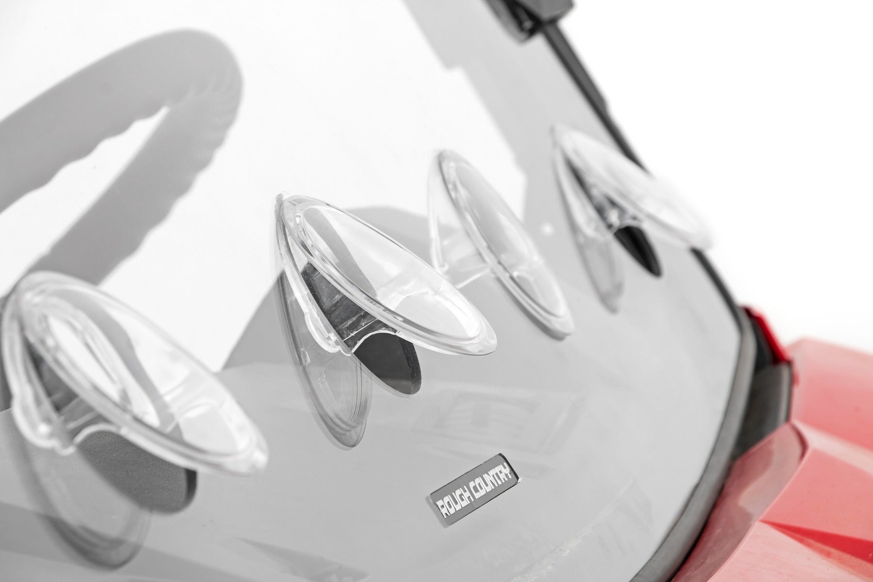 Rough Country | Windshield | Polaris Scratch Resistant Full Vented Windshield For 16-18 Ranger 1000XP and 13-20 Ranger 900XP Rough Country | 98232010