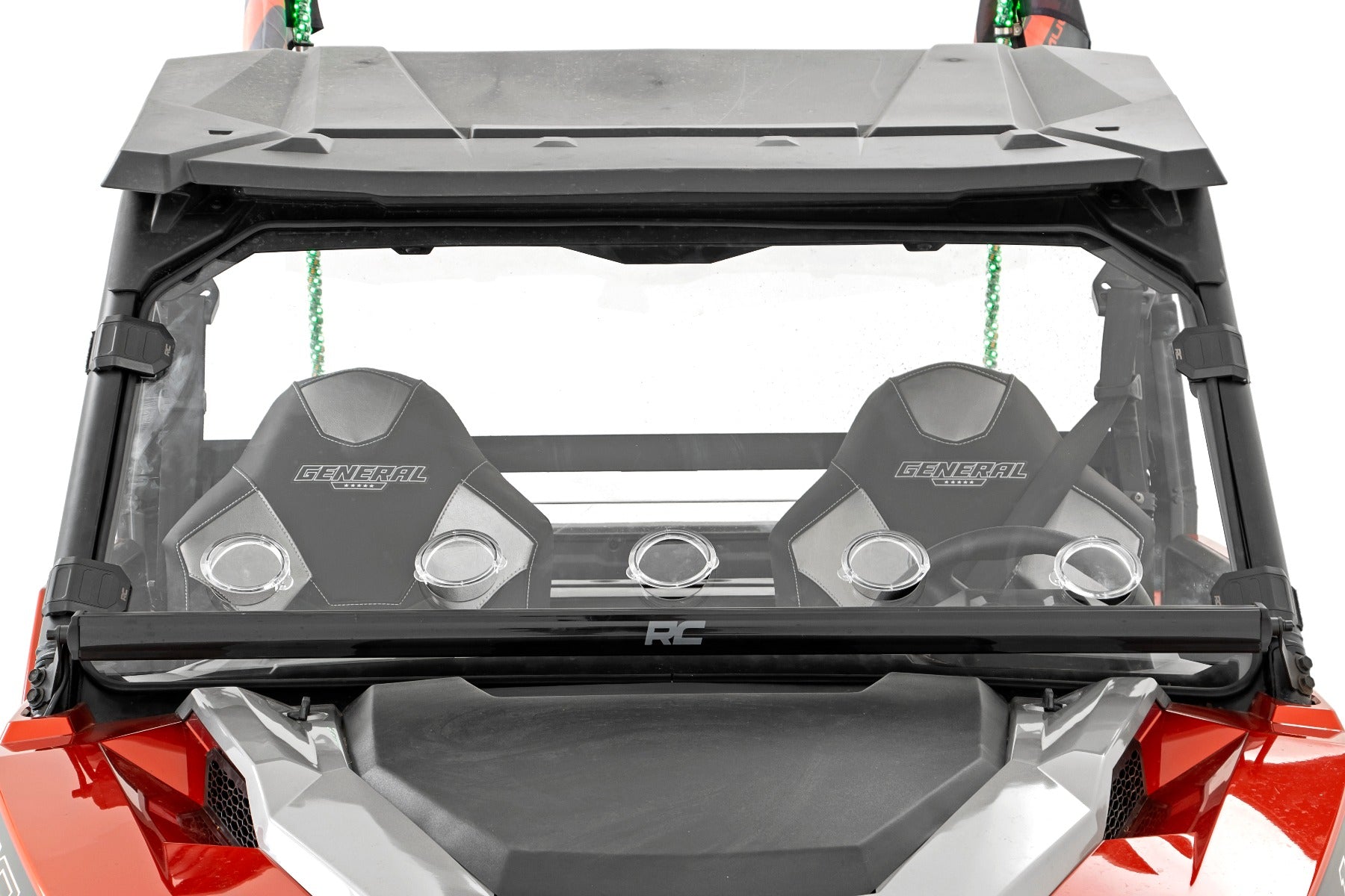 Rough Country | Windshield | Polaris Full Windshield Vented 16-21 Polaris General 4WD Rough Country | 98262010