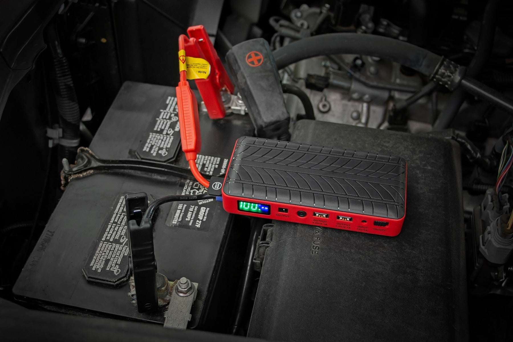 Rough Country | Portable Jump Starter | Portable Jump Starter w/Air Compressor Rough Country | 99015