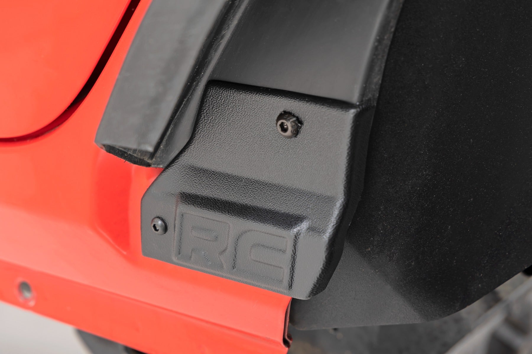 Rough Country | Fender Flares | High Clearance LED Flat Fender Flare Kit UV Treated Jeep Wrangler JL (18-23) Rough Country | 99036