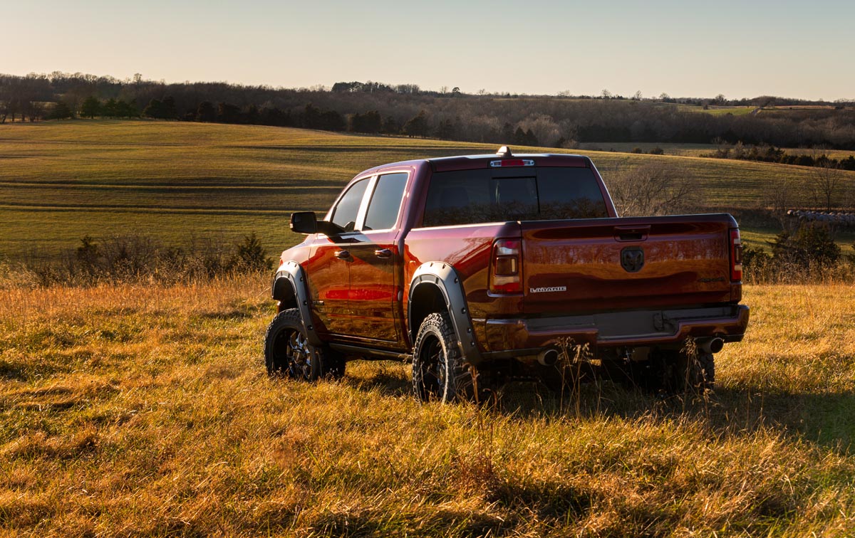 Rough Country | Fender Flares | Defender Pocket Fender Flares Gloss Black Ram 1500 2WD/4WD (19-23) Rough Country | A-D10914