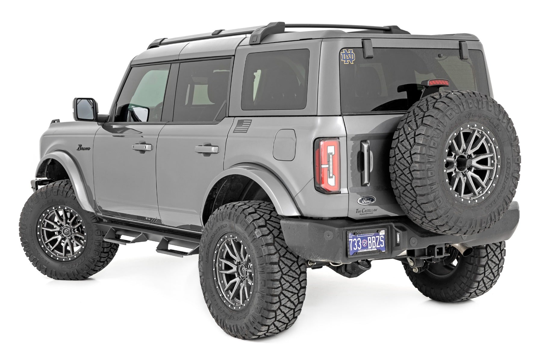 Rough Country | Side Steps | AL2 Drop Steps 4-Door Ford Bronco 4WD (21-23) Rough Country | AL320225