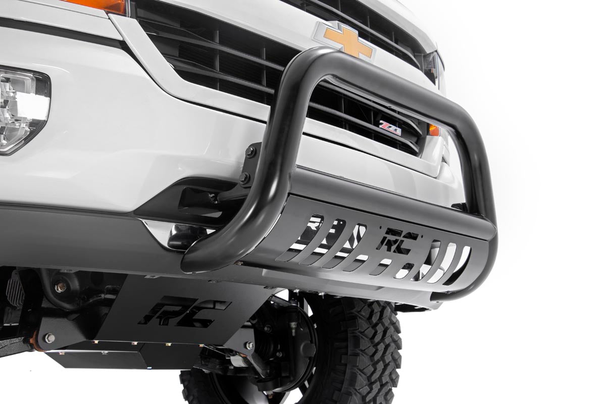 Rough Country | Bumper Bull Bar | 07-18 Silverado/Sierra 1500/SUV Bull Bar Black Rough Country | B-C2071