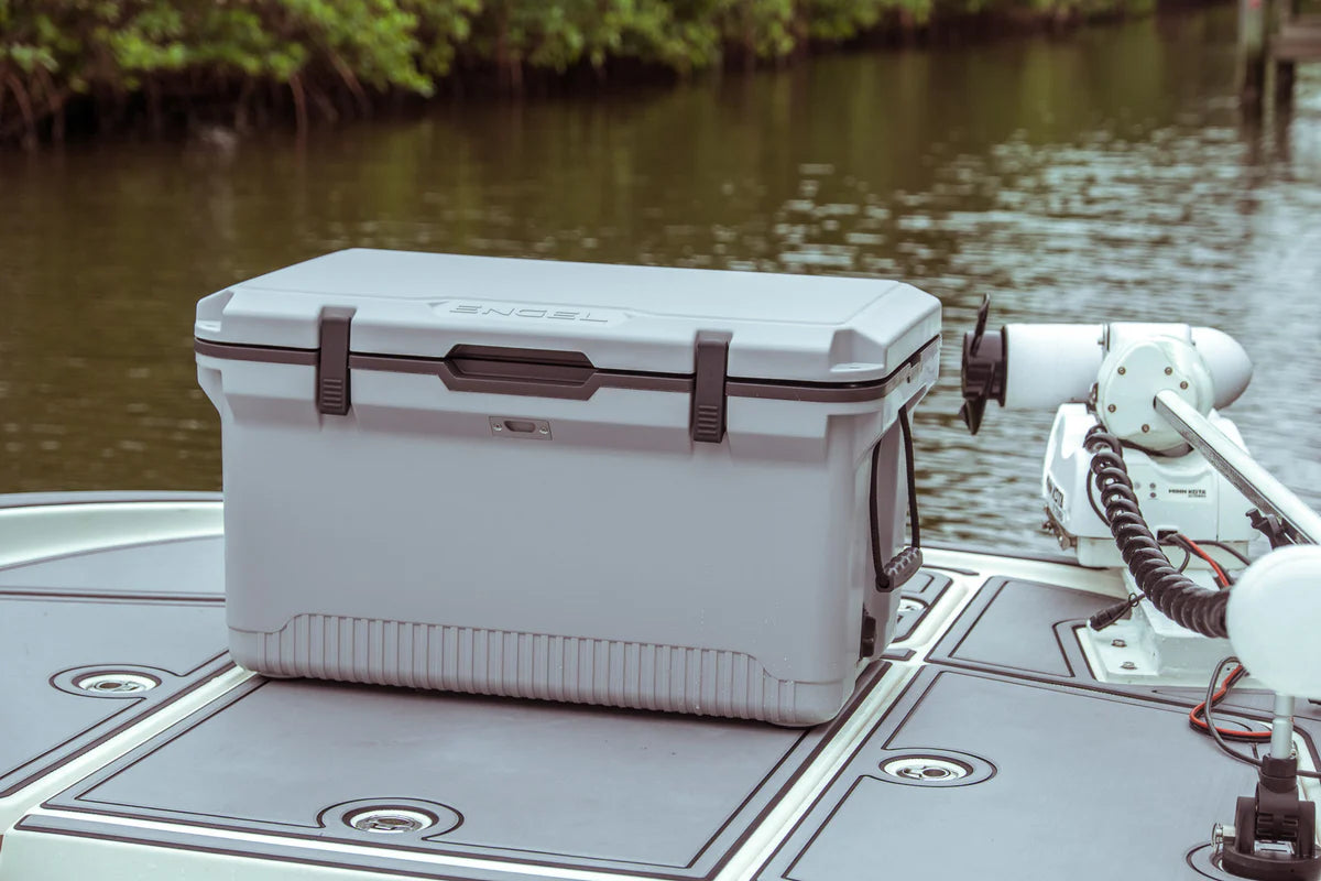 ENGEL | 60QT UltraLite Injection-Molded Cooler With Wire Basket and Divider | UL60