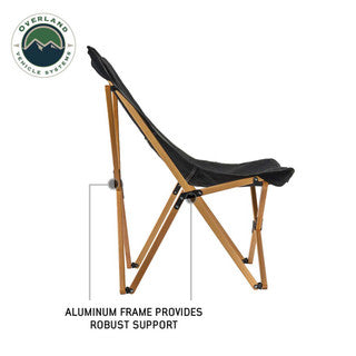 OVS | Camping Chair | Kick It Camp Chair - Wood Base & Storage Bag Overland Vehicle Systems | 30100041