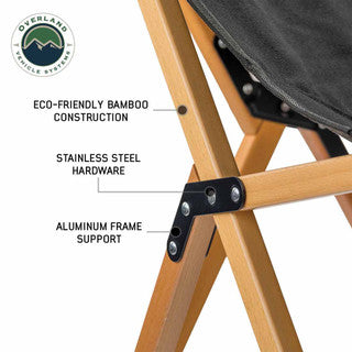 OVS | Camping Chair | Kick It Camp Chair - Wood Base & Storage Bag Overland Vehicle Systems | 30100041