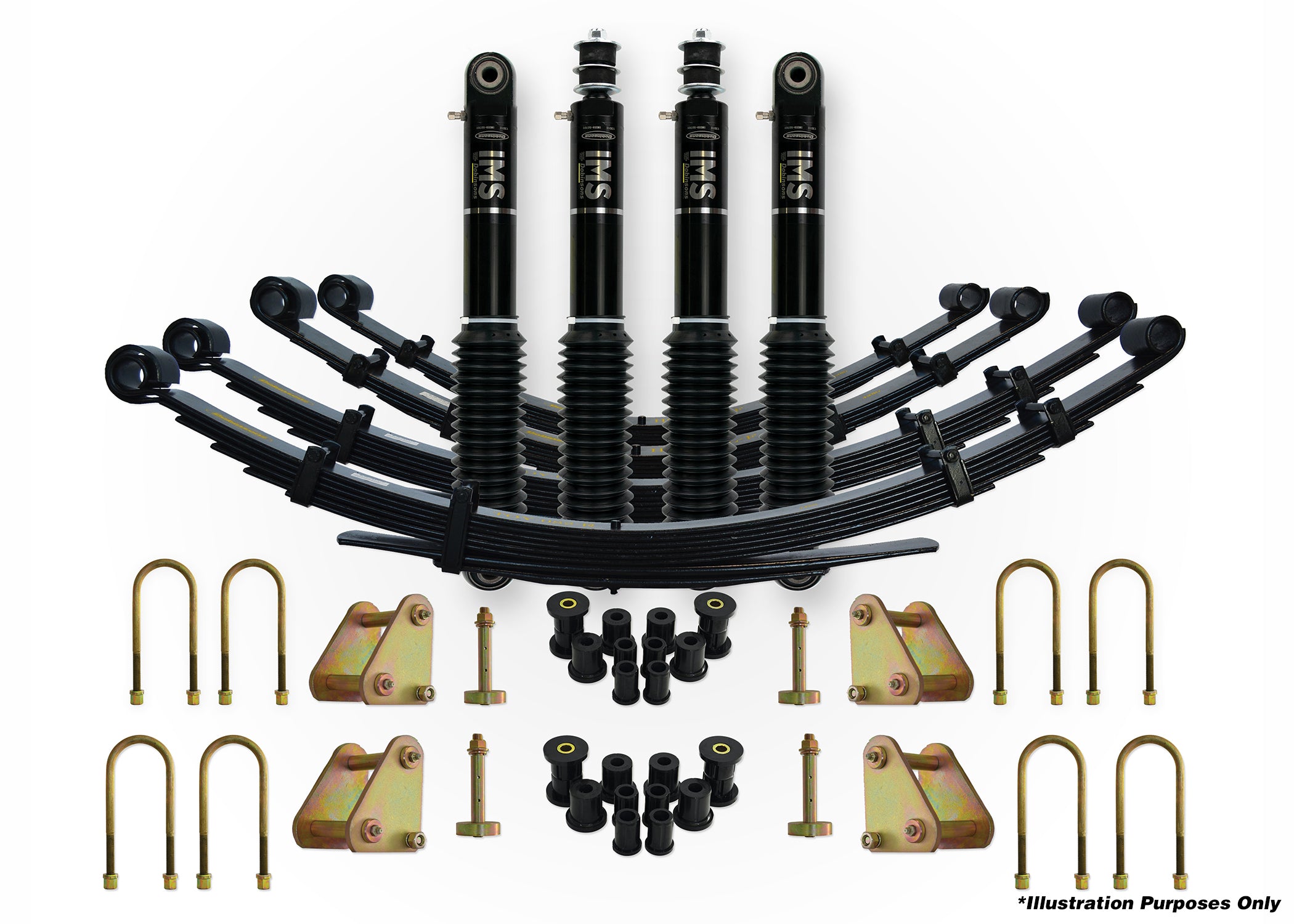 DOBINSONS | 1.75"-2.0" Full IMS Suspension Kit for Toyota Landcruiser 77 Series | FZJ77, HZJ77, PZJ77 1993 to 1999 | DSSKITIMS91