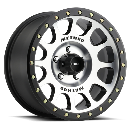 METHOD WHEELS | Aluminum Wheels 17x8.5 NV MR305 Bolt Pattern 5 On 127 Offset 25 Lip Size 1.18 Black BM Machined Face-Black Street Loc Method | MR30578550325