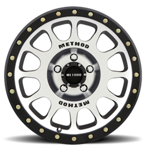 METHOD WHEELS | Aluminum Wheels 17x8.5 NV MR305 Bolt Pattern 5 On 127 Offset 25 Lip Size 1.18 Black BM Machined Face-Black Street Loc Method | MR30578550325