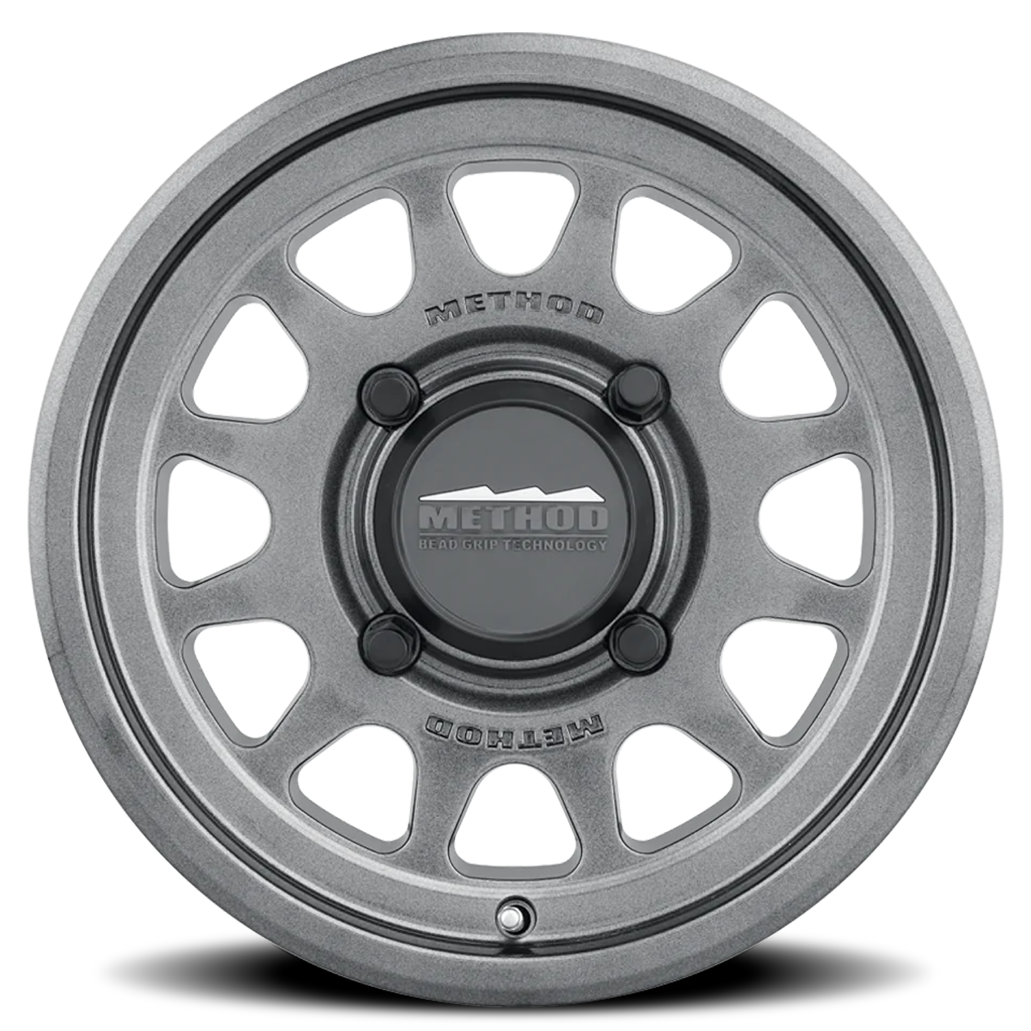 METHOD WHEELS | Aluminum Wheels 14x7 MR414 Bead Grip UTV Bolt Pattern 4 On 136 Offset 38 Lip Size 0.79 Graphite GY Method | MR414470471252