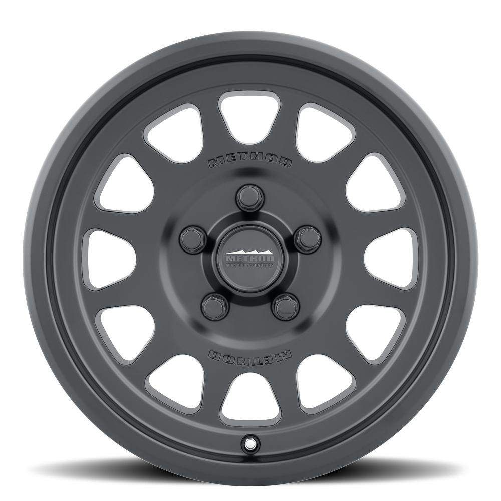 METHOD WHEELS | Aluminum Wheels 15x7 MR414 Bead Grip UTV Bolt Pattern 5 On 114.3 Offset 38 Lip Size 0.79 Matte Black MB Method | MR41457012552