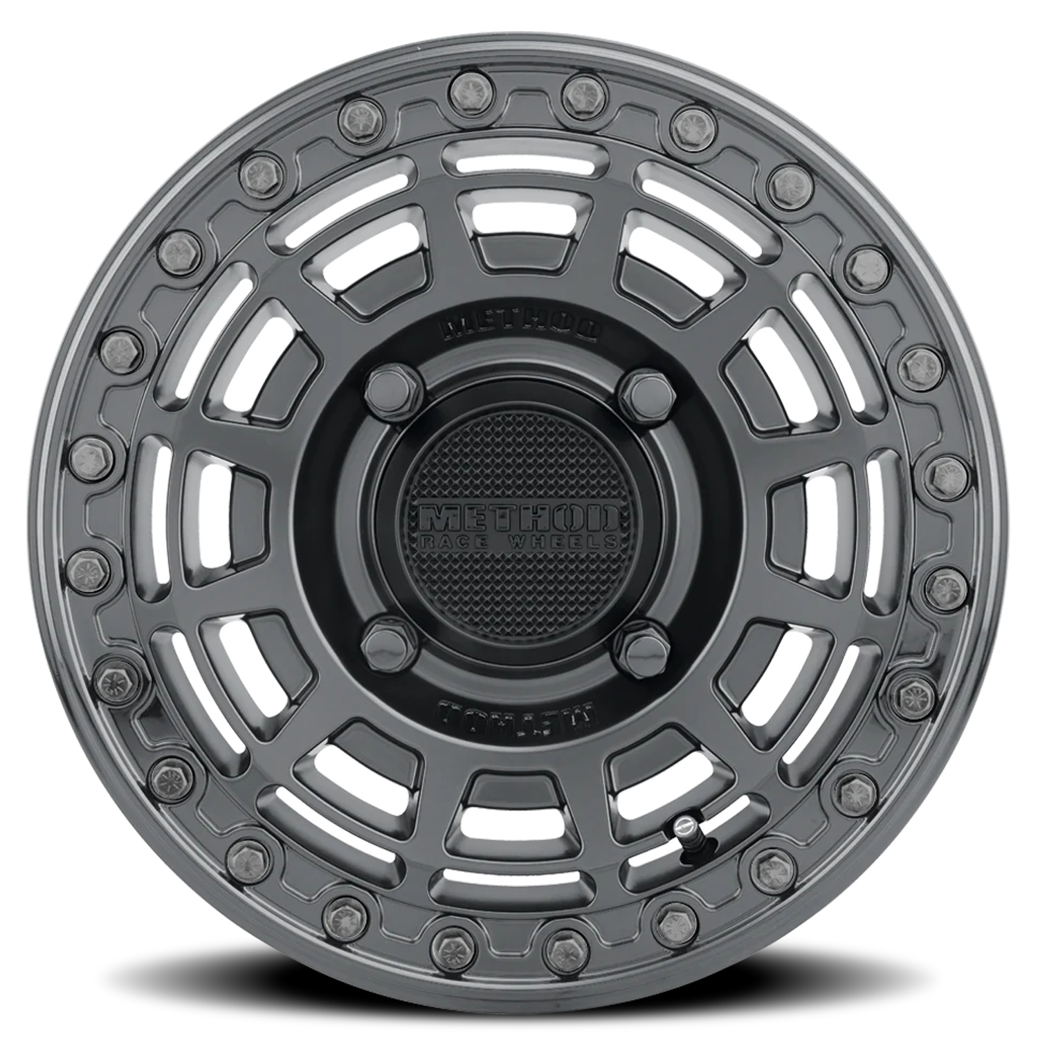 METHOD WHEELS | Aluminum Wheels 15x10 MR415 Beadlock UTV Bolt Pattern 4 On 156 Offset 25 Lip Size 2.09 Matte Black MB Gloss Black Ring Method | MR415510461064B