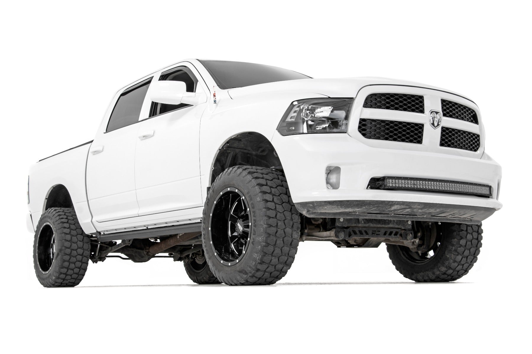 Rough Country | Running Boards|Side Steps / Running Boards|Exterior Parts & Car Care | Dodge Retract Electric Running Board Steps (15-17 Ram 1500 Crew Cab) Rough Country | PSB21518
