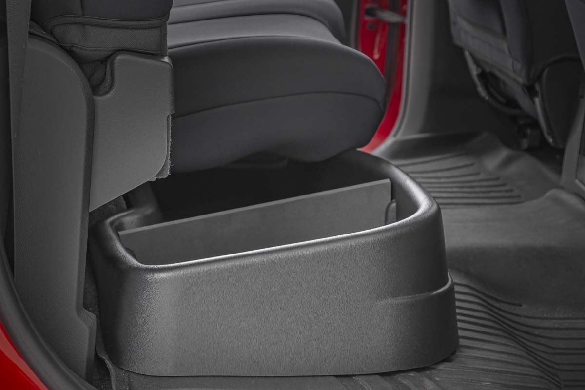 Rough Country | Underseat Storage|Car Organizers|Interior | GM Custom-Fit Under Seat Storage Compartment 14-18 1500 / 15-19 2500HD/3500HD Rough Country | RC09031