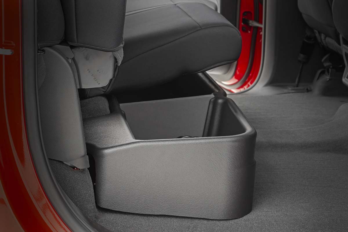 Rough Country | Underseat Storage|Car Organizers|Interior | GM Custom-Fit Under Seat Storage Compartment 19-20 1500 / 2020 2500HD/3500HD Rough Country | RC09051