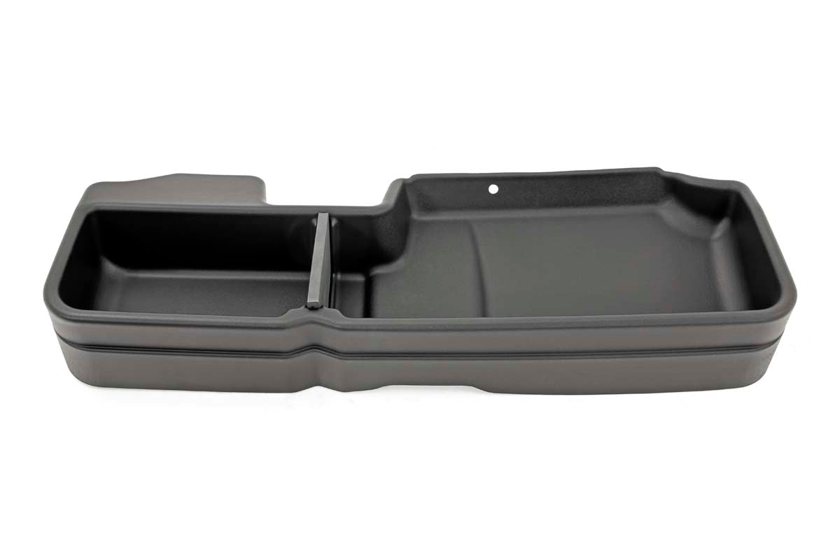 Rough Country | Underseat Storage|Car Organizers|Interior | GM Custom-Fit Under Seat Storage Compartment 19-20 1500 / 2020 2500HD/3500HD Rough Country | RC09051
