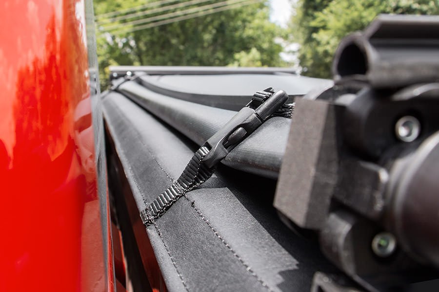 Rough Country | Tonneau Covers|Truck Bed|Exterior Parts & Car Care | Toyota Soft Tri-Fold Bed Cover 05-15 Tacoma 5 Foot Bed w/Cargo Mgmt Rough Country | RC44705501