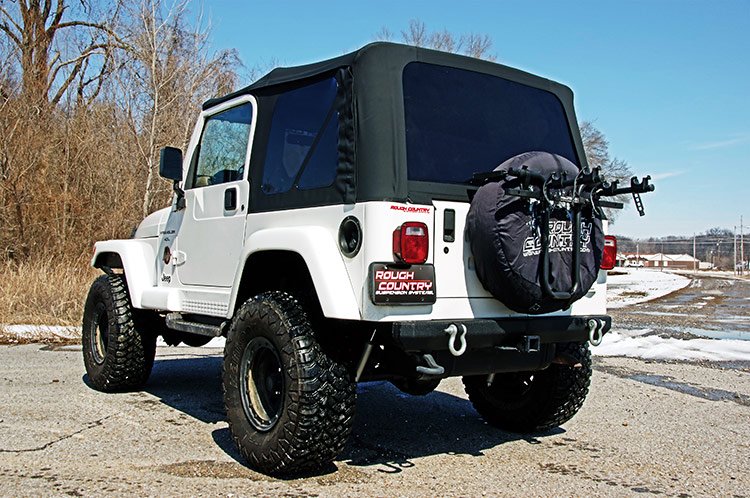 Rough Country | Soft Tops | Jeep Replacement Soft Top Black 97-06 TJ Wrangler Full Steel Doors Rough Country | RC85020.35