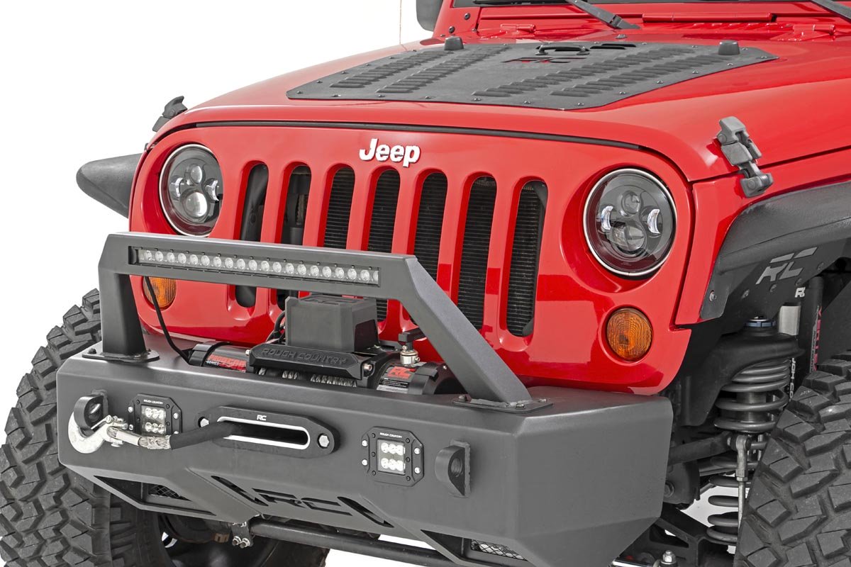 Rough Country | Headlights | Jeep 7 Inch LED Projection Headlights Wrangler TJ, JK Rough Country | RCH5000