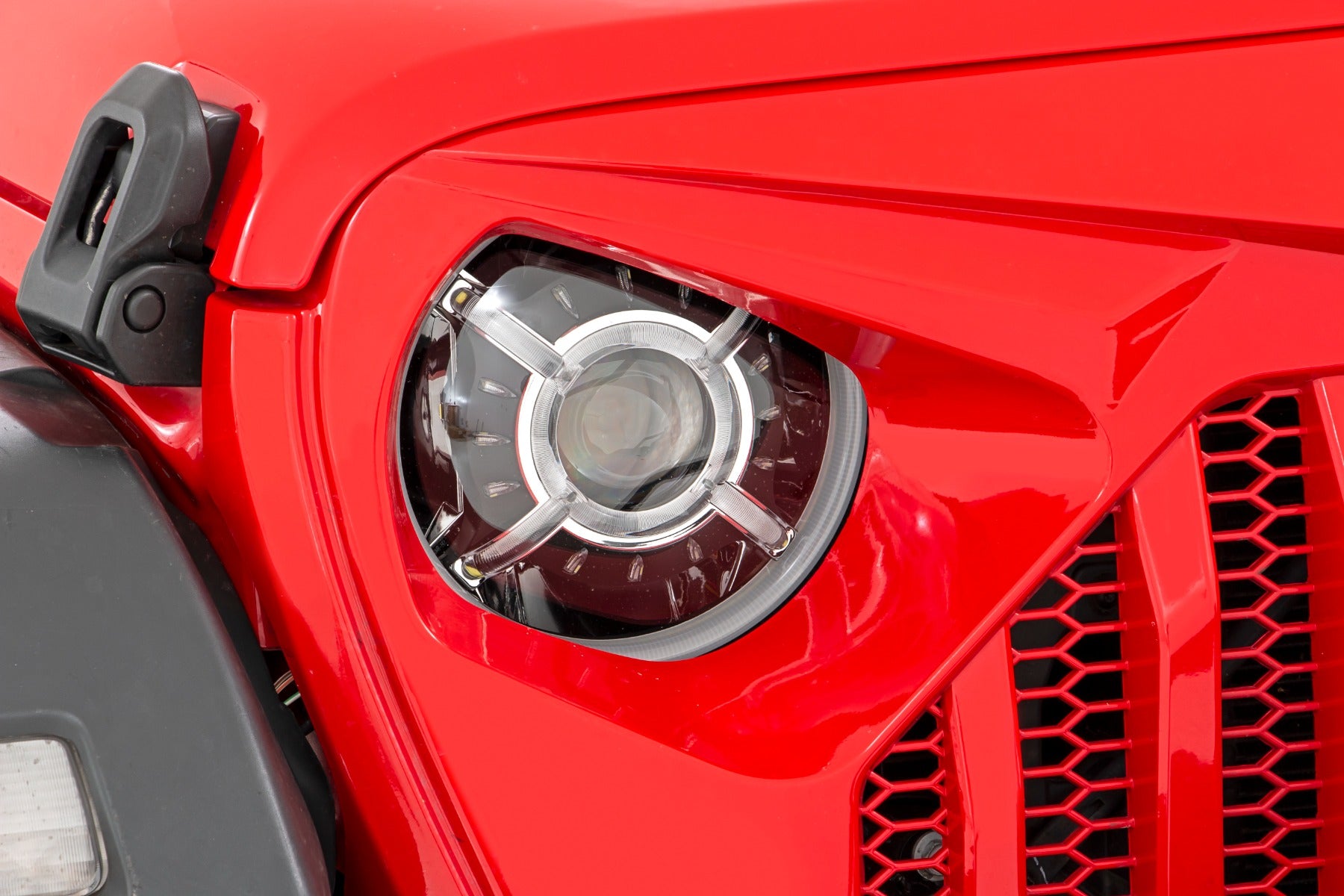 Rough Country | Headlights | Jeep 9-Inch DRL Halo LED Headlights Jeep Wrangler JL/JLU, Gladiator JT Rough Country | RCH5300