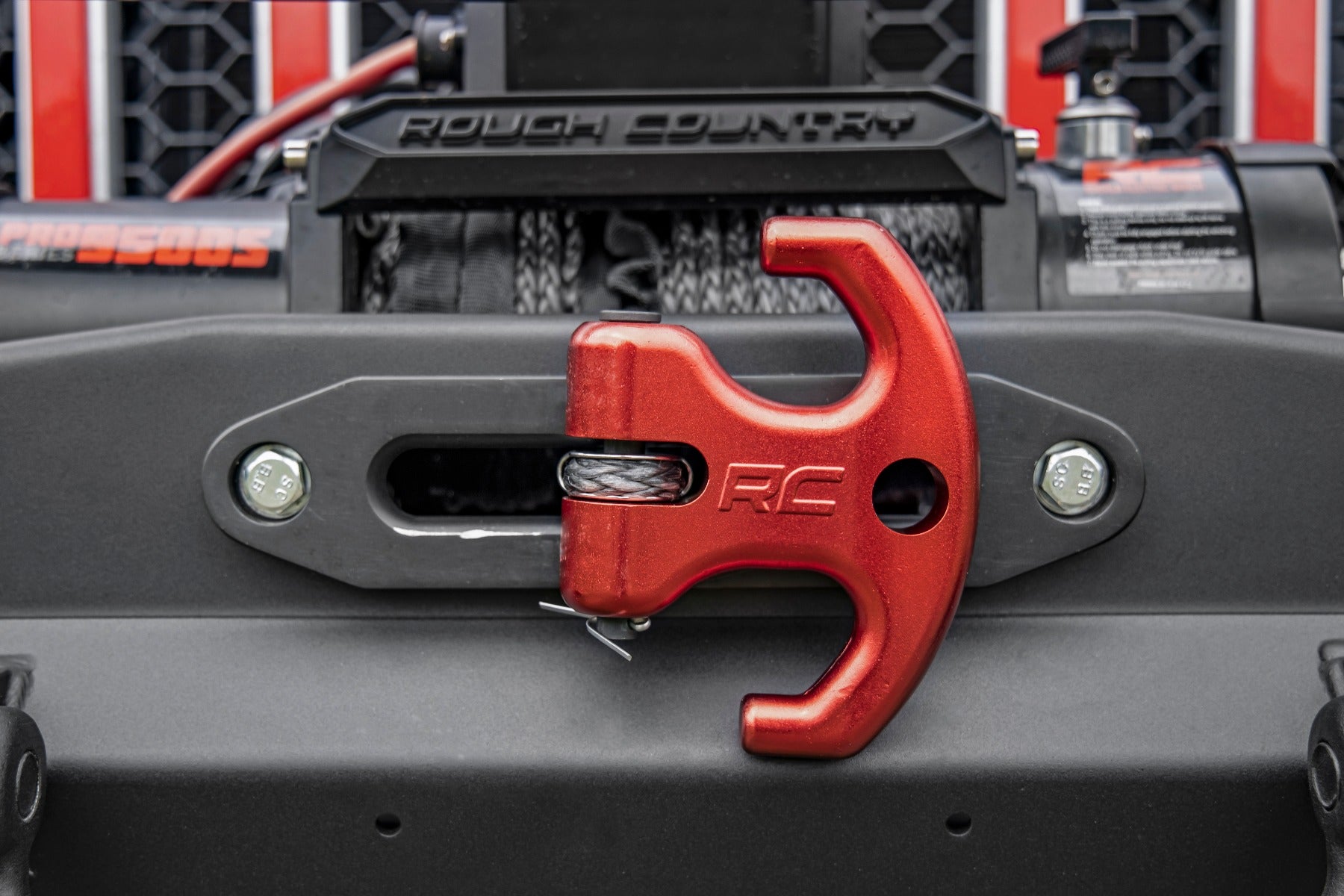 Rough Country | Winch Hardware Kit | Multi-Function Winch Cleat Red Rough Country | RS175R