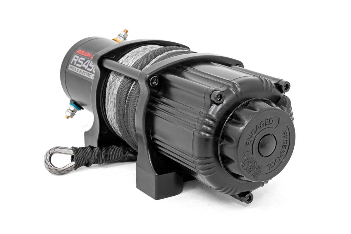 Rough Country | Winches | 4500 LB UTV/ATV Electric Winch w/Synthetic Rope Rough Country | RS4500S