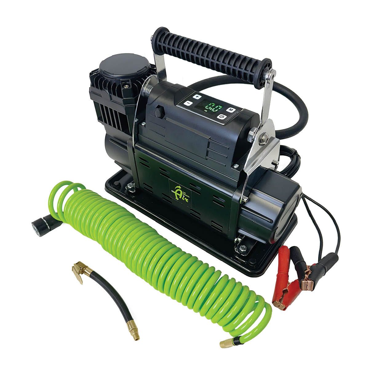 OVS | AIR | EGOI Portable Air Compressor System 12.3 CFM With Digital Control Panel, Storage Bag, Hose & Attachments - Dual Motor | 12099922