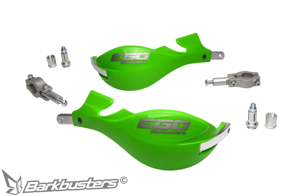 BB.EGO-001-00-GR Barkbusters EGO Handguard - Two Point Mount Straight 22mm - GREEN