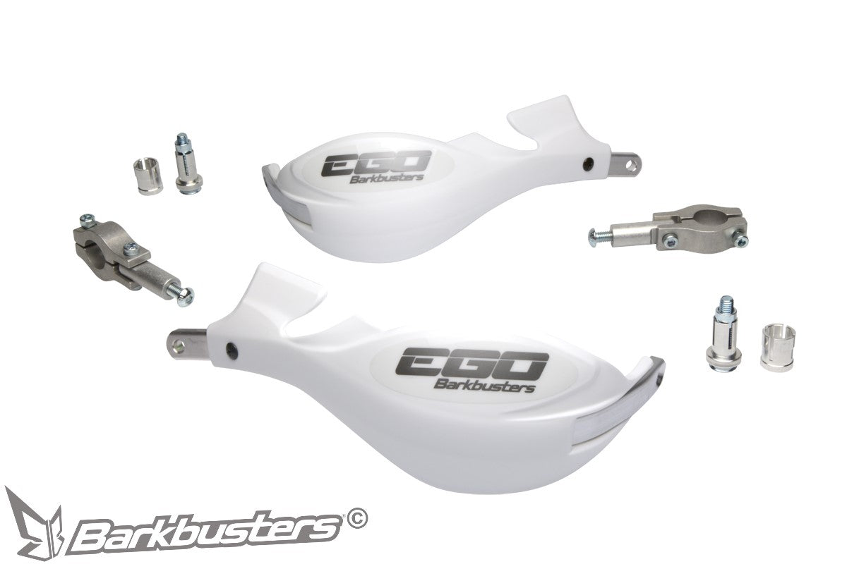BB.EGO-001-00-WH Barkbusters EGO Handguard - Two Point Mount Straight 22mm - WHITE