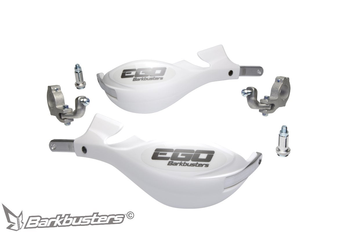 BB.EGO-005-02-WH Barkbusters EGO Handguard - Two Point Mount Tapered - WHITE