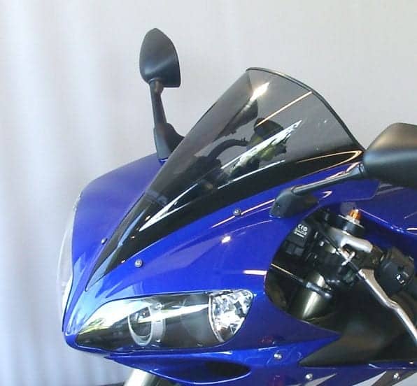 MRA.06.034.R.8 MRA Double-Bubble RacingScreen Windshield for Yamaha YZF R1, '04-'06 SHADOW LINE BLACK