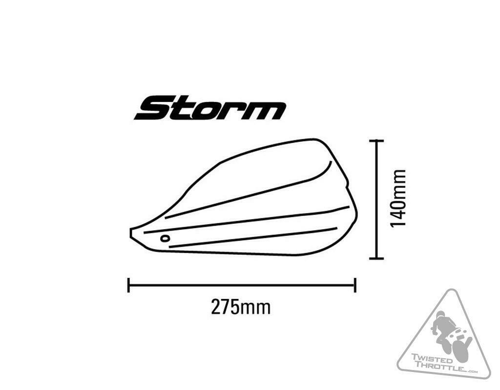 BB.S3.W Barkbusters "Storm" plastic guard set WHITE