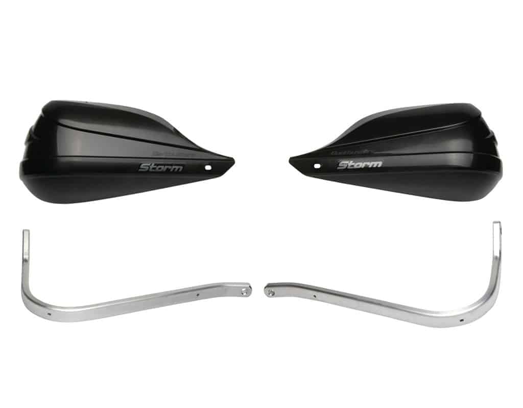 BB.BHG6STORM-W Barkbusters STORM Handguard with backbone, wind deflector, plastics mounting kit sold separately - WHITE STORM