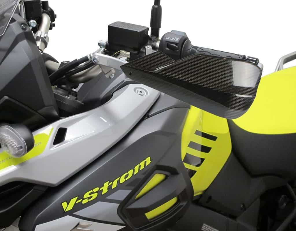 BB.BHG70-CF Barkbusters KIT bike specific mounting hardware Suzuki DL1000 XT '18- and VPS wind deflector kit REAL CARBON FIBER