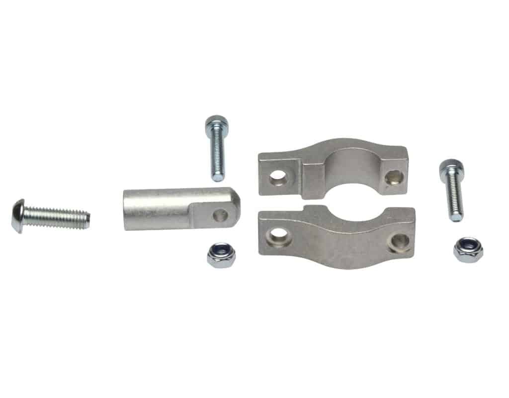 BB.B51 Barkbusters complete Easy Fit Clamp assembly with Swivel for 22mm 7/8" dia. handlebars, each