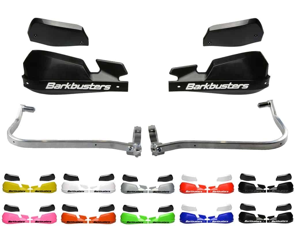 BHG-067-VPS.S Barkbusters VPS Handguards Complete Kit for Ducati Scrambler Desert Sled 2017-, Flat Track Pro 2016, Full Throttle 2015- KIT SKU SILVER